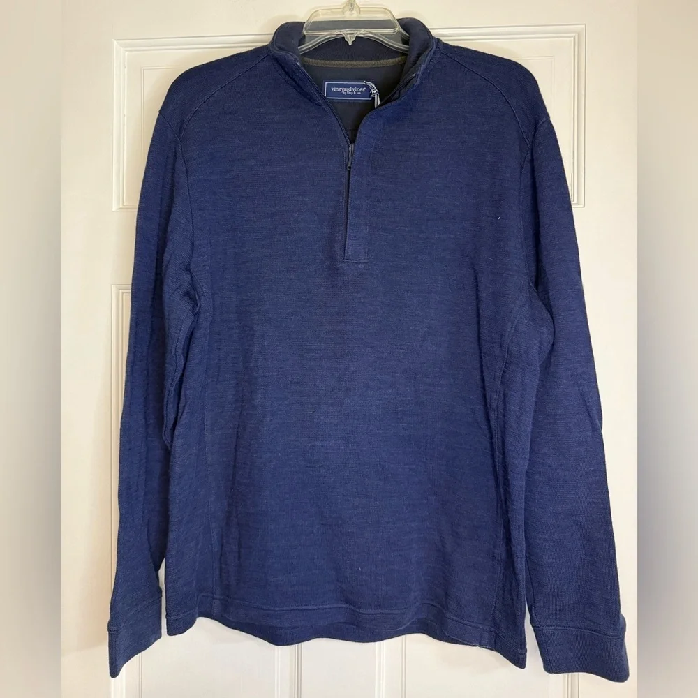 Vineyard Vines Sagamore Wool Quarter Zip Pullover NWT